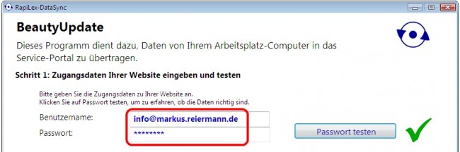 Beauty Update Zugangsdaten