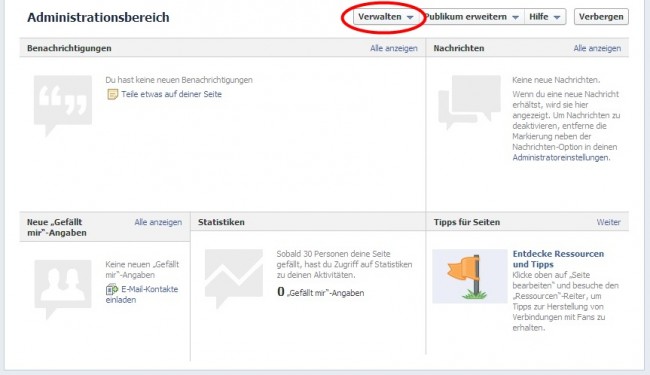 FB Admin-Bereich