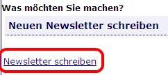 Newsletter schreiben