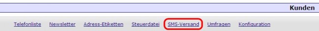 SMS-Versand