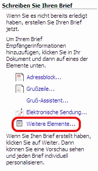 Weitere Elemente