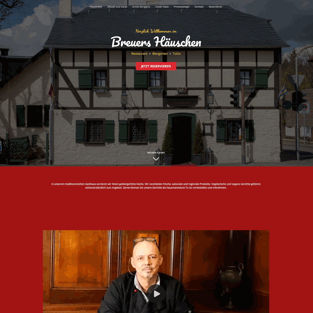 Website Breuers Häuschen