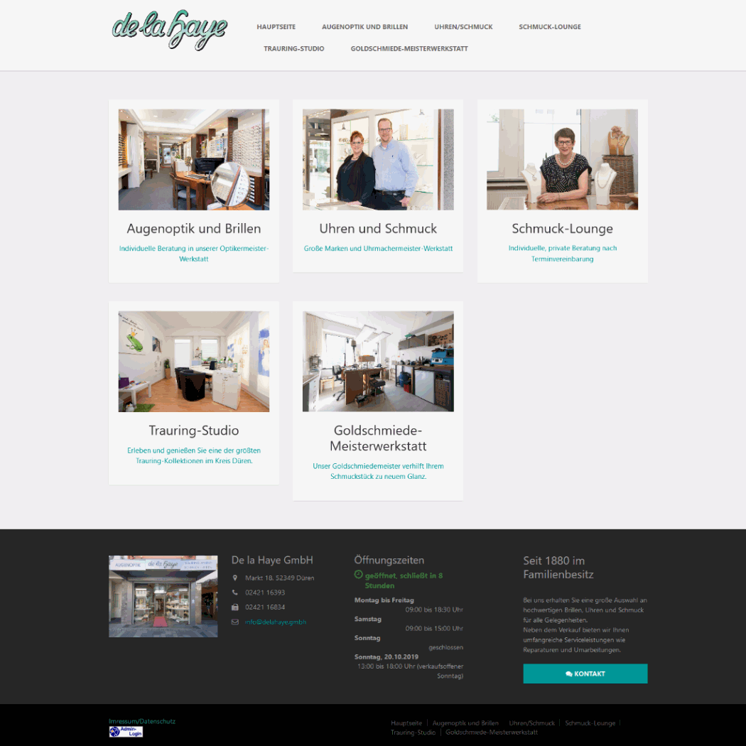 Website de la Haye GmbH